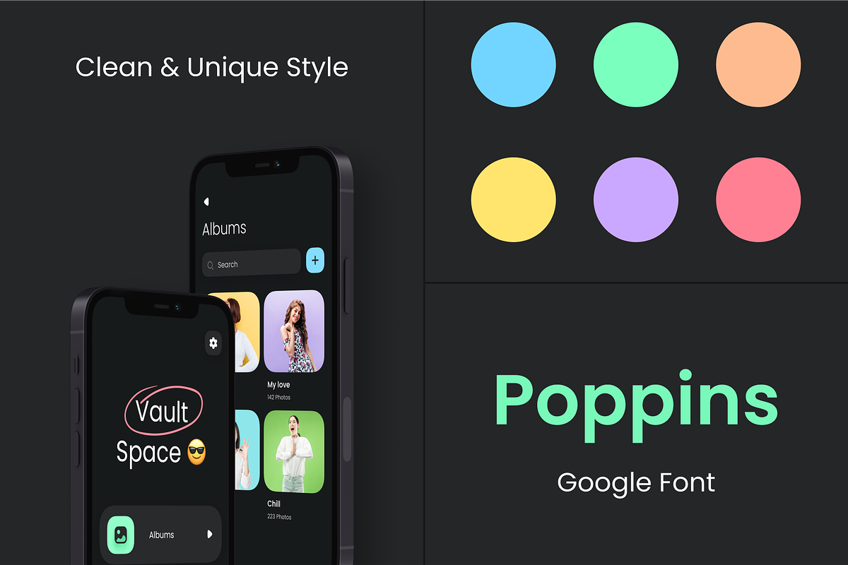 Vault app UI Kit, an App Template by Trung (Photo 4 of 8)