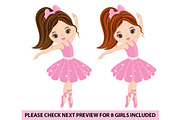 Vector Ballerina Girl Clipart, an Illustration by TheCreativeMill (Thumbnail 3 of 6)