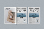 Tabloid Size Newspaper Mockup, a Product Mockup by PixelVoyager (Thumbnail 3 of 7)