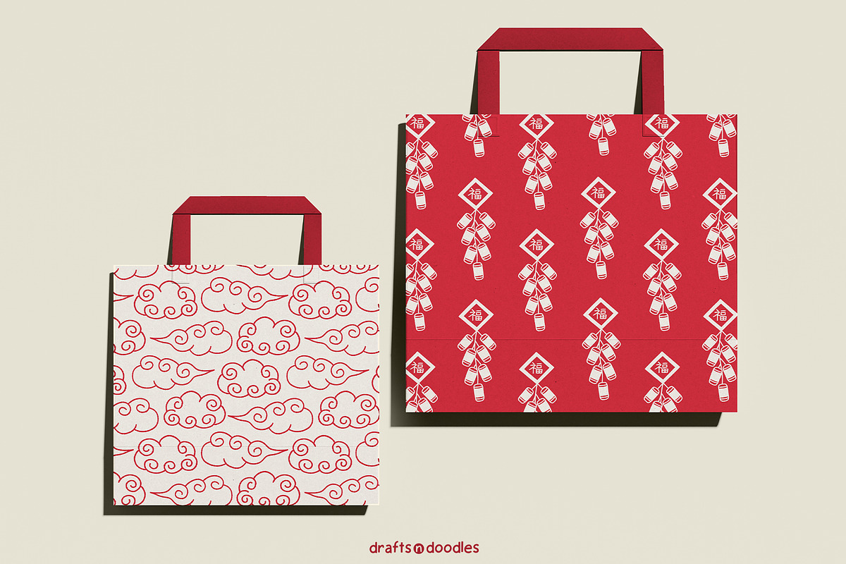 Chinese New Year Graphics Set, a Pattern Graphic by Drafts n Doodles (Photo 11 of 12)