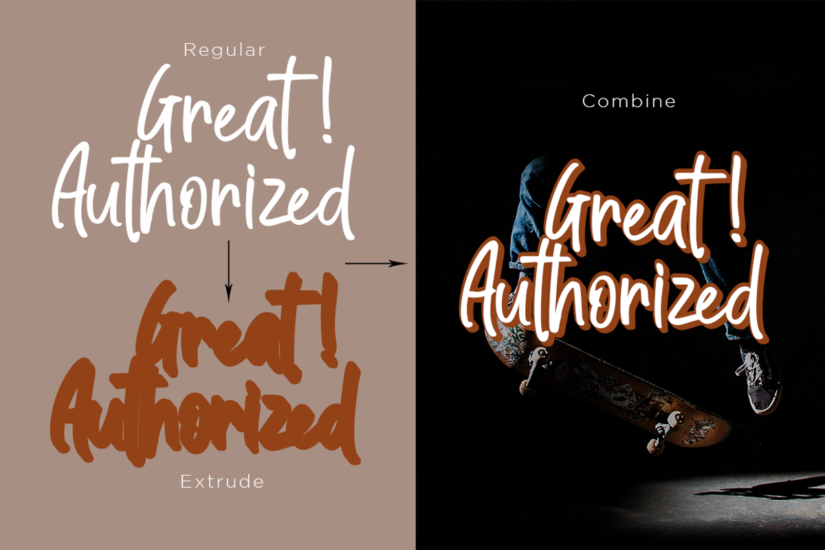 Great Authorized / Handmade Font, a Script Font by Haksen (Photo 4 of 8)
