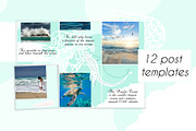 Sea Instagram puzzle, a Social Media Template by Lucky Shop (Thumbnail 2 of 5)