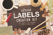 OUTDOOR LABELS CREATION KIT, a Graphic by Red Monkey (Thumbnail 1 of 6)