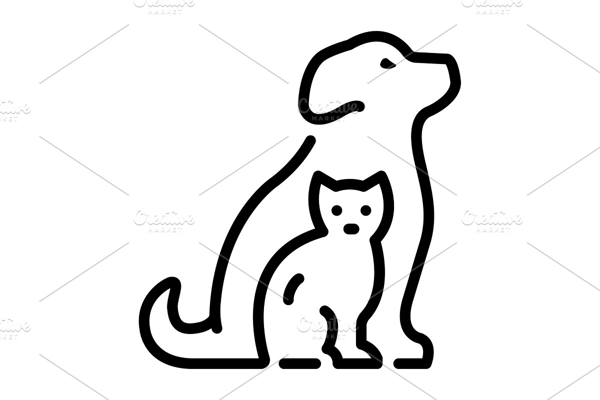 Pets tamed black icon, an Outline Icon by Creative priyanka
