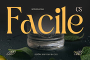 CS Facile – Elegant Font, a Serif Font by Craft Supply Co. (Thumbnail 1 of 8)
