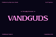 Vandguds - Serif Typeface, a Serif Font by Nian Keun Studio (Thumbnail 1 of 10)