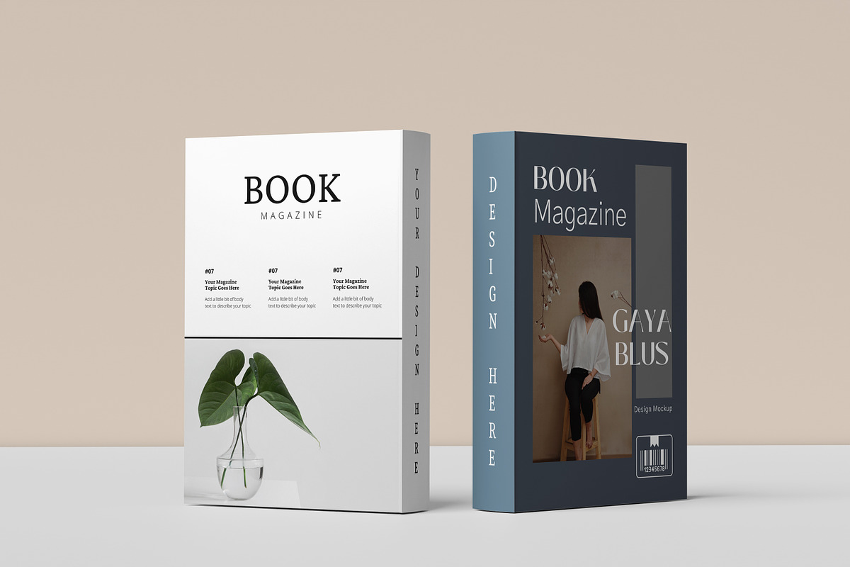 Book Cover Mockup A4 preview 7