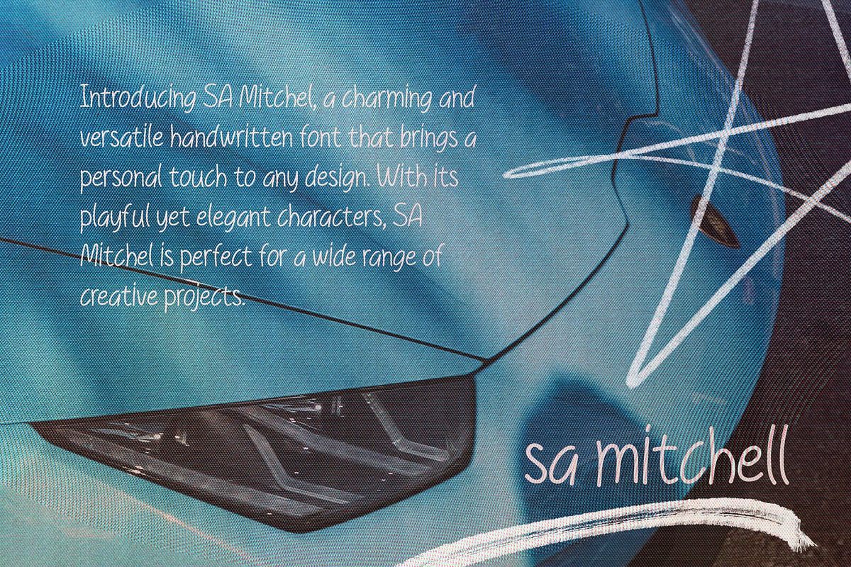 SA Mitchell | Handwritten Font, a Handwritten Font by Artcoast Std. (Photo 7 of 8)