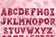 Deep rose balloon alphabet clipart, an Education Illustration by Kiss me flamingo (Thumbnail 2 of 5)
