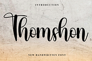 Thomshon, a Handwritten Font by FreshTypeINK (Thumbnail 1 of 8)