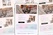 Editable Canva Website Template, a Landing Page Template by The Pixel Palace (Thumbnail 4 of 8)