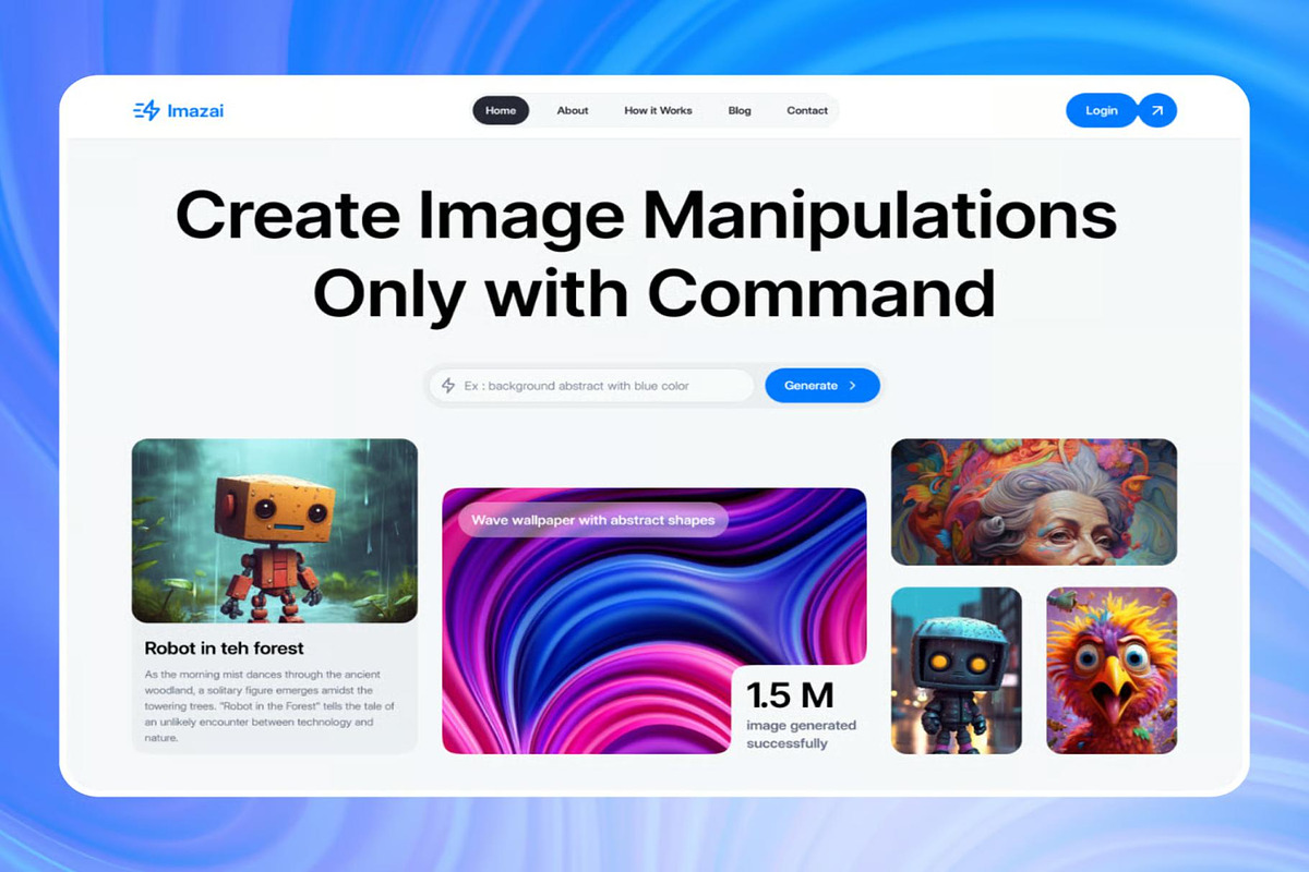 ImazAi - AI Image Website UI KIT, an UI Kit Template by Lumina_ui_ux202 (Photo 3 of 7)
