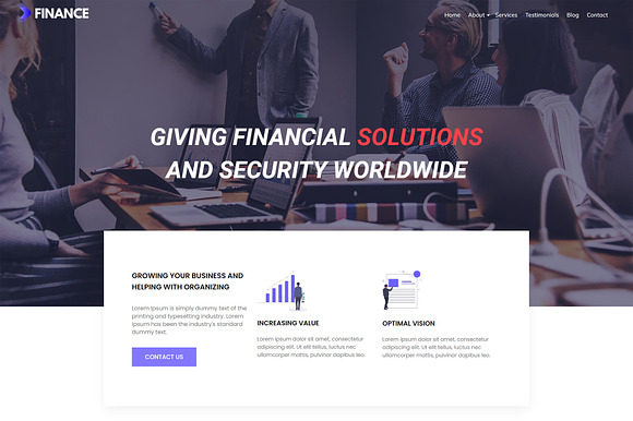Finance WordPress Theme - TotalFinance preview 7