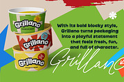 Grillano – Fun Blocky Display Font, a Sans Serif Font by Juru Rancang Studio (Thumbnail 5 of 6)