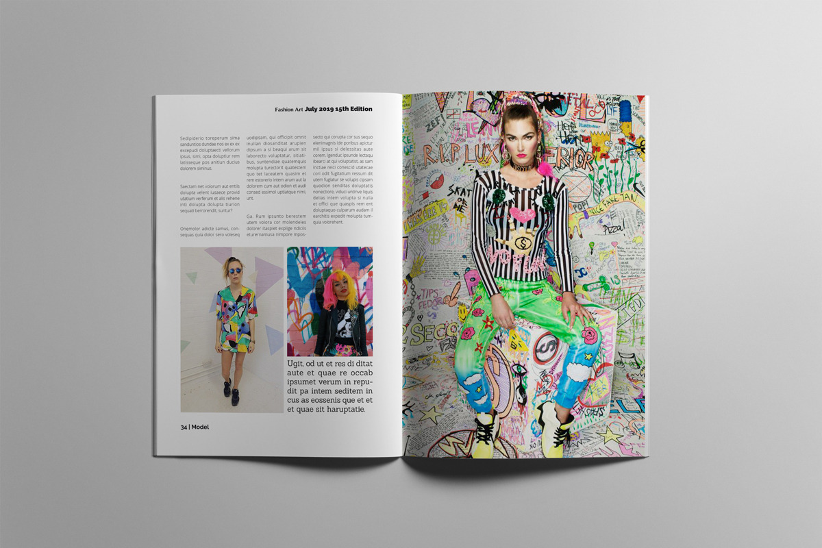 Fashion Magazne Layout Template, a Magazine Template by Swayang (Photo 18 of 24)
