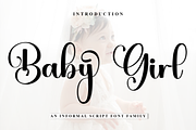 Baby Girl, a Handwritten Font by FreshTypeINK (Thumbnail 1 of 8)