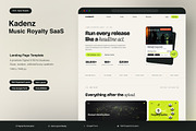 Music Royalty SaaS Landing Page, an UI Kit Template by Pitchlook.Studio (Thumbnail 1 of 3)