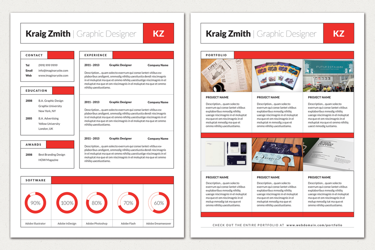 Swiss Style Resume, a Resume Template by FDwight (Photo 2 of 3)