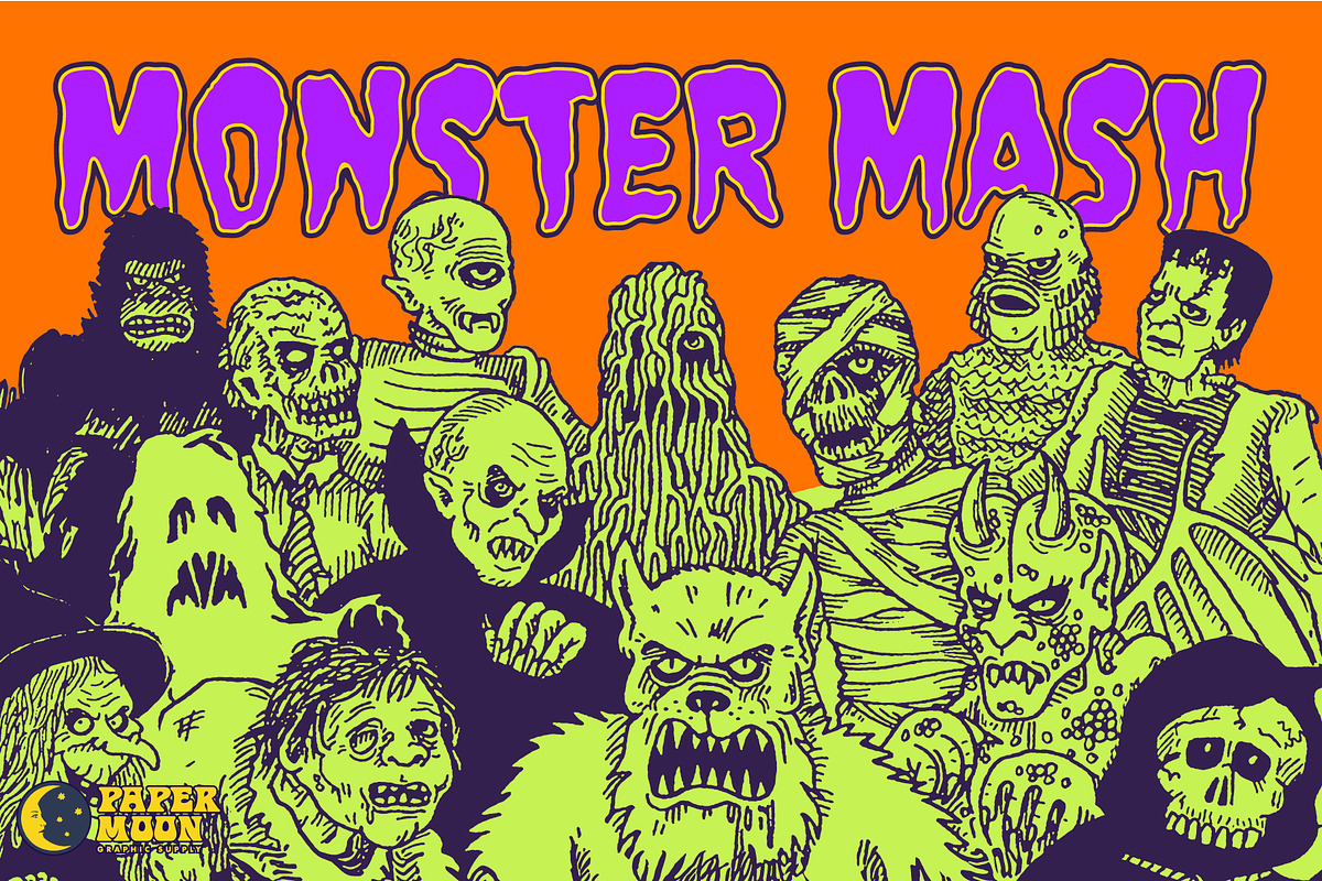 House of Spook Show Collection, a Handwritten Font by Paper Moon Graphic Supply (Photo 16 of 24)