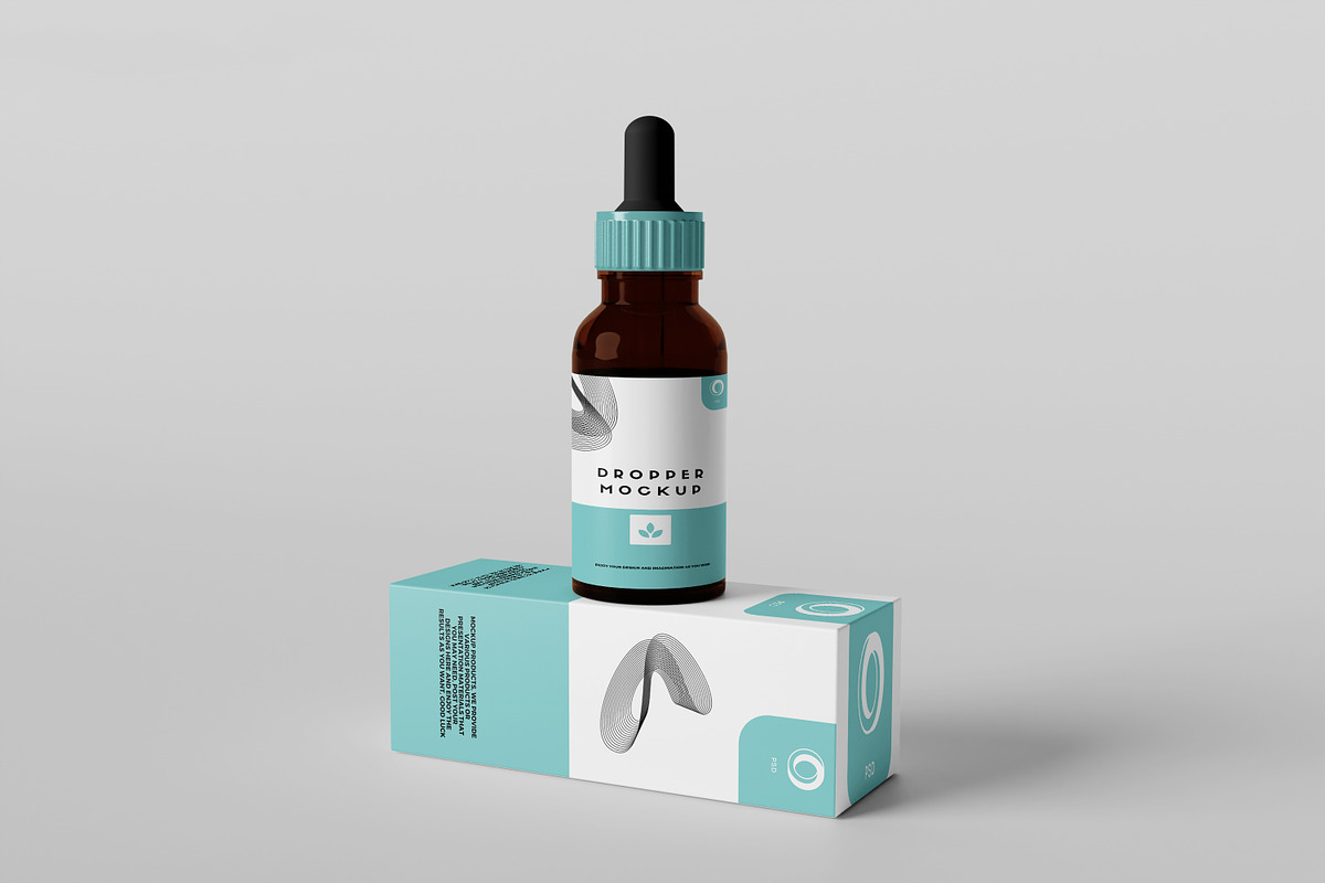 Dropper Bottle and box mockup, a Mockup by Graphic_world89 (Photo 5 of 12)