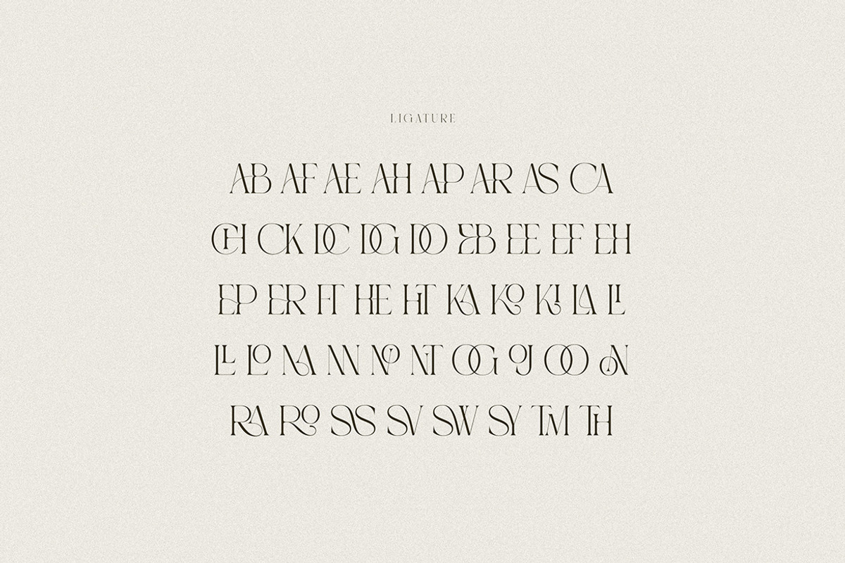 Caroline Luxury Serif, a Serif Font by Cruzine (Photo 9 of 10)