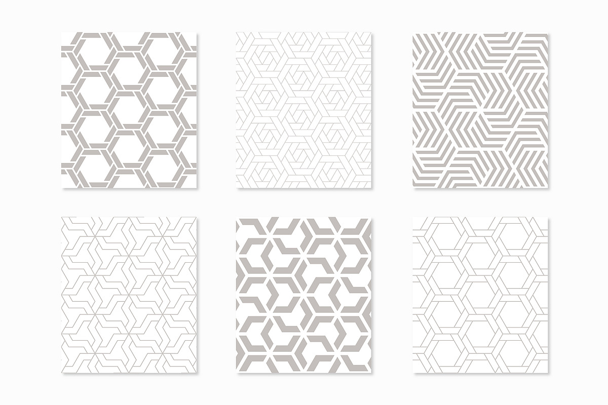 Straight Seamless Patterns Bundle, a Pattern Graphic by Curly_Pat (Photo 5 of 9)