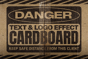 Cardboard Text Effect