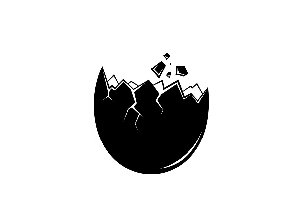 50 Cracked Egg Shell Silhouette, an Illustration by musafir_fashion (Photo 15 of 55)