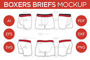 Boxer Briefs - Template Mockup, an Apparel Mockup by Mark Anthony Media (Thumbnail 1 of 4)