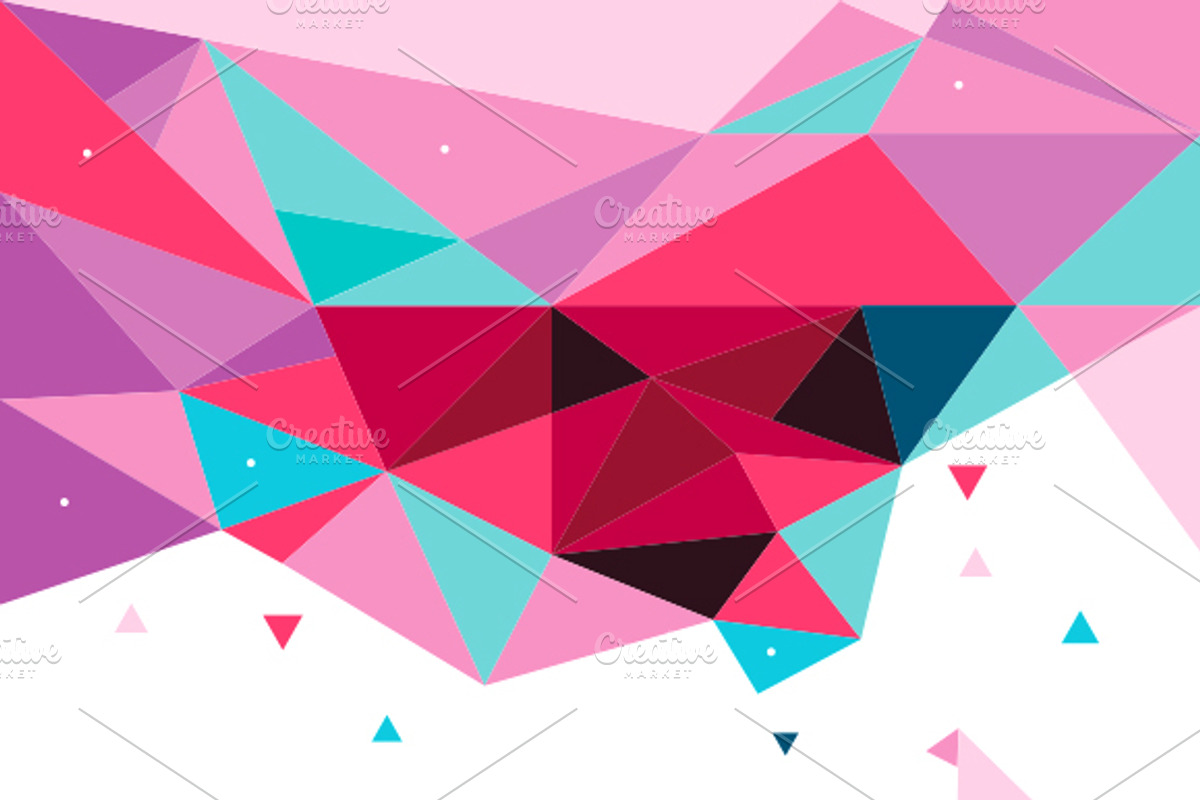 Abstract polygon background, an Illustration by sollia (Photo 2 of 5)