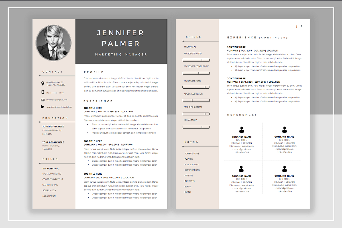 Resume Template & Cover Letter, a Resume Template by ResumeStudio (Photo 3 of 4)