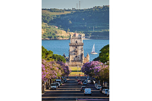 Belem Tower in Lisbon Framed by, an Architecture Photo by f9photos