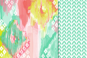 Ikat Papers & Photoshop Brushes, a Pattern Graphic by Colors on Paper (Thumbnail 4 of 5)