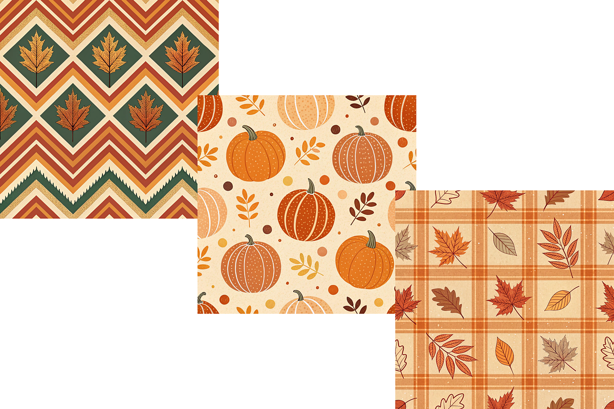 Autumn Fall Plaid Seamless Pattern, a Pattern Graphic by FloridPrintables (Photo 10 of 11)