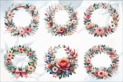 Mothers Day Wreath Sublimation Clipa, a Graphic by designcity5 (Thumbnail 2 of 5)