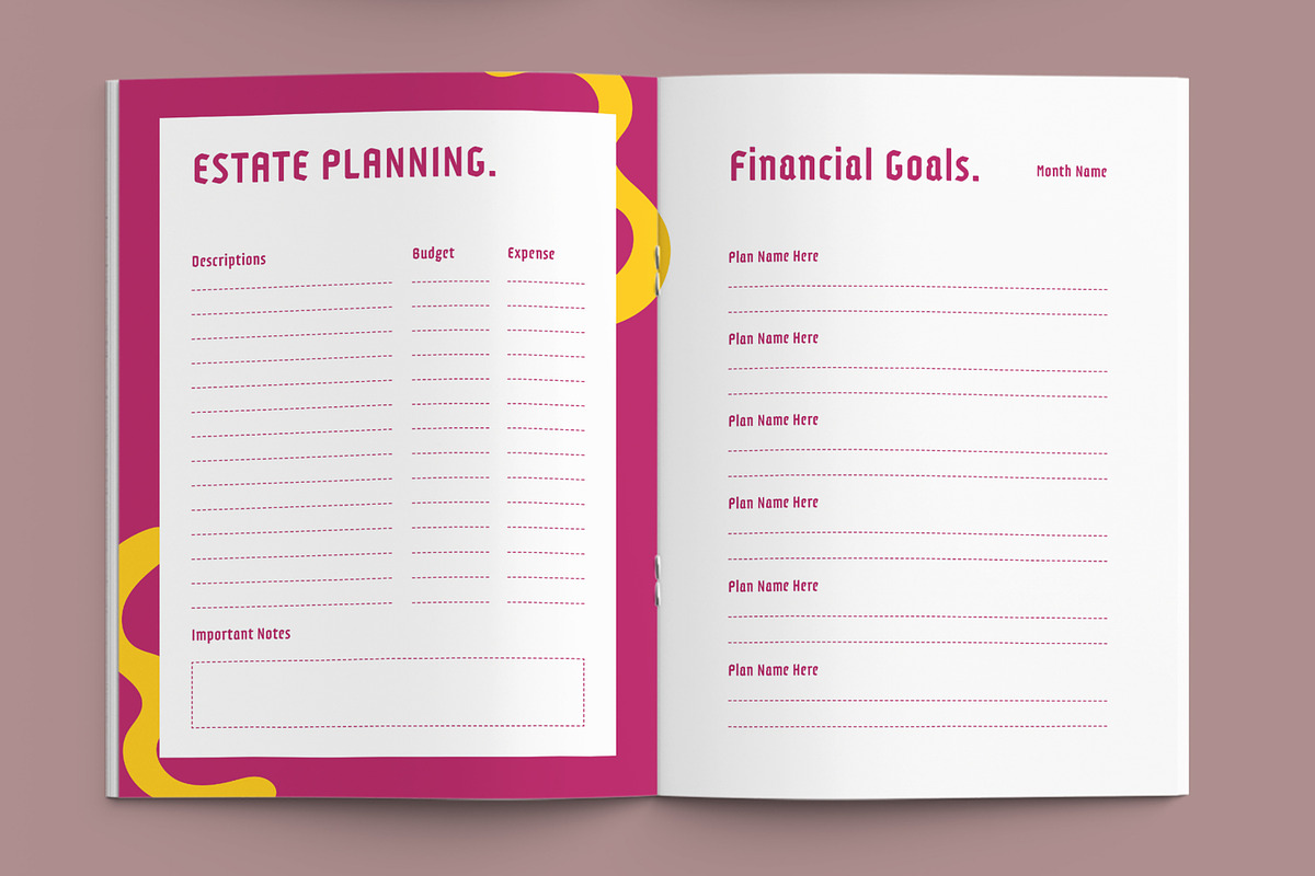 Smart Budgeting Financial Planner, a Stationery Template by ContestDesign (Photo 4 of 6)