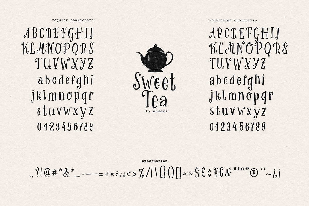 Sweet Tea: Handwritten Serif Font, a Handwritten Font by AnMark (Photo 5 of 12)