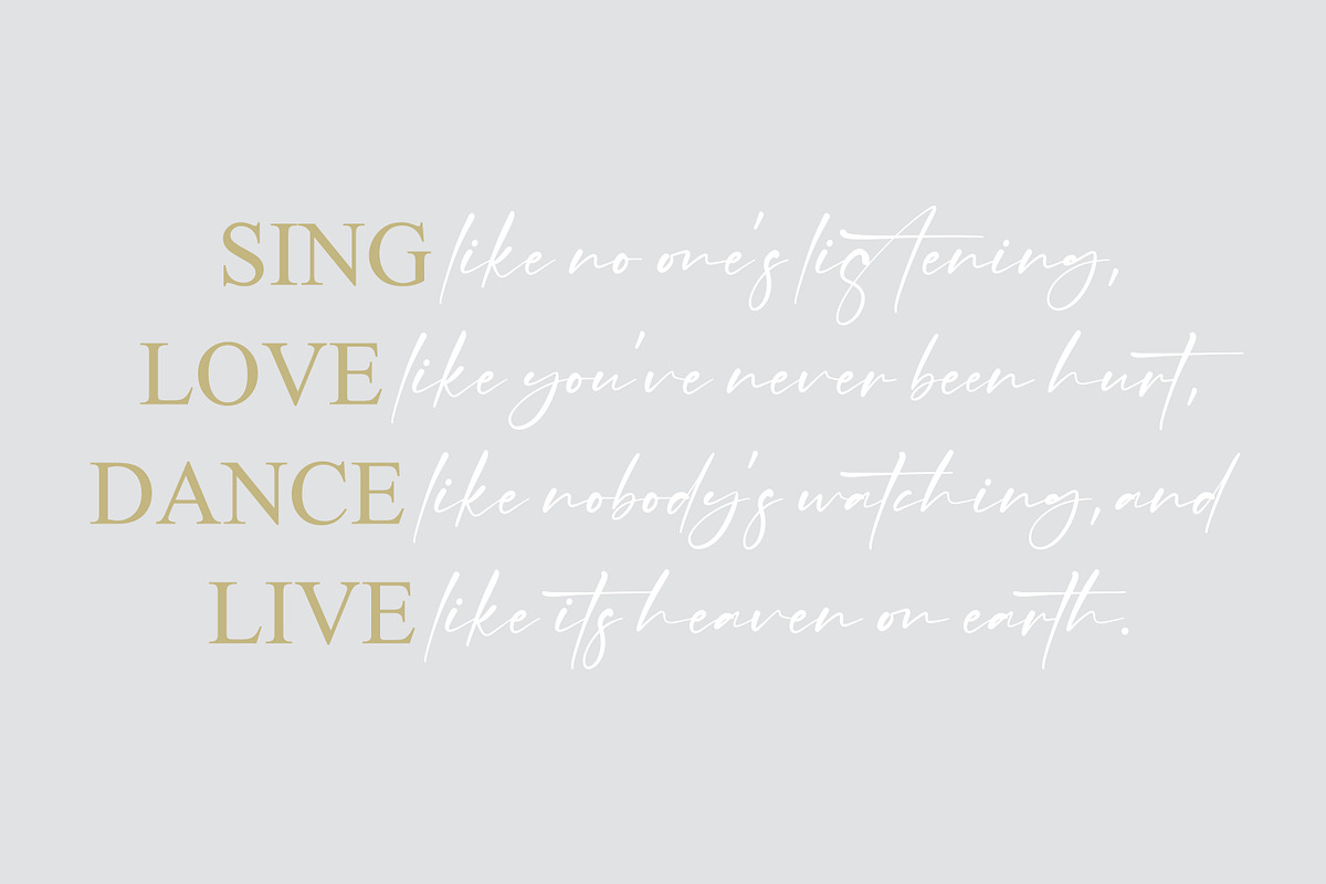 Callista - Signature Font, a Script Font by ribethstudio (Photo 9 of 13)
