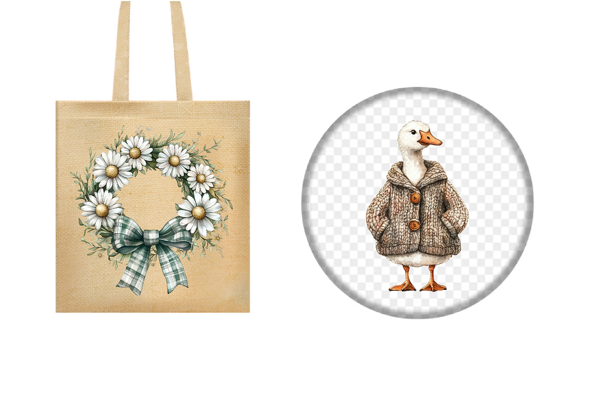 Farmhouse Goose Clipart, an Illustration by Design Market (Photo 5 of 5)