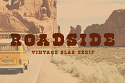 Roadside | Vintage Slab Serif, a Slab Serif Font by Midnight Grim (Thumbnail 1 of 3)