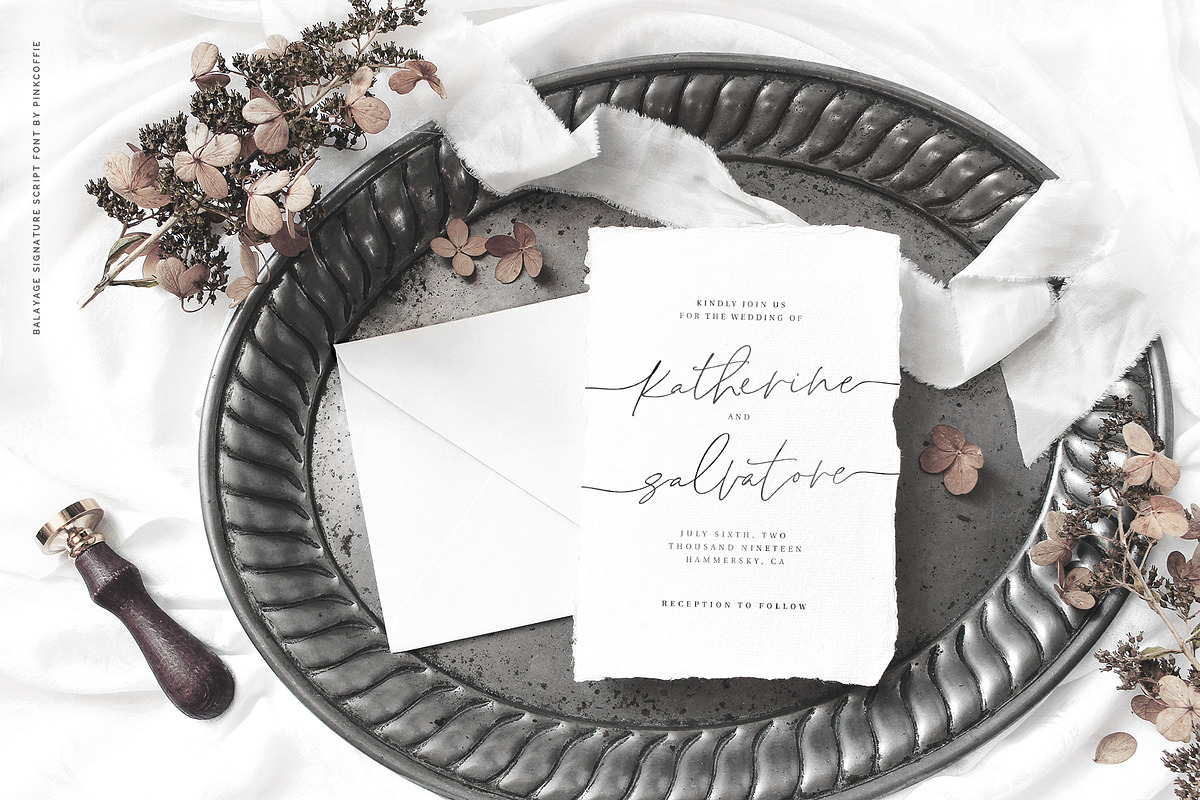 Balayage | Signature Script + Logos, a Script Font by Pink Coffie (Photo 10 of 13)