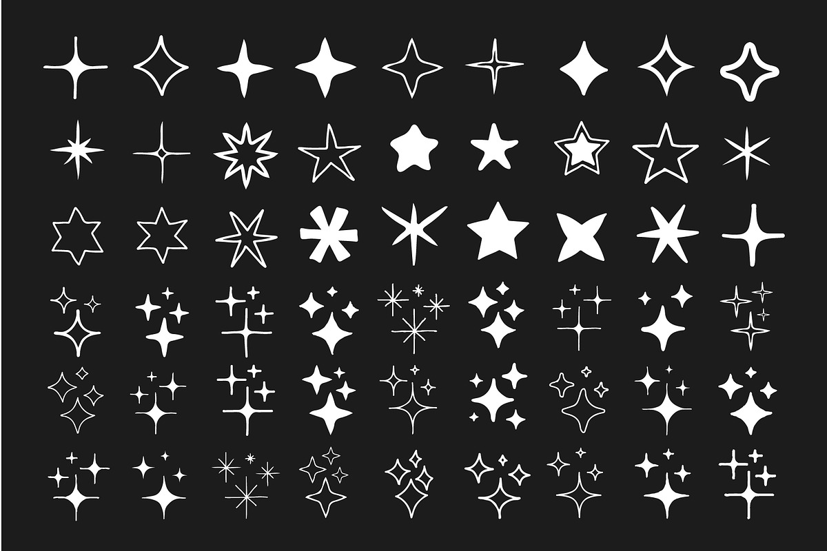 HAND DRAWN DOODLE SHAPES VECTOR SET, a Pattern Graphic by craftlove (Photo 10 of 12)