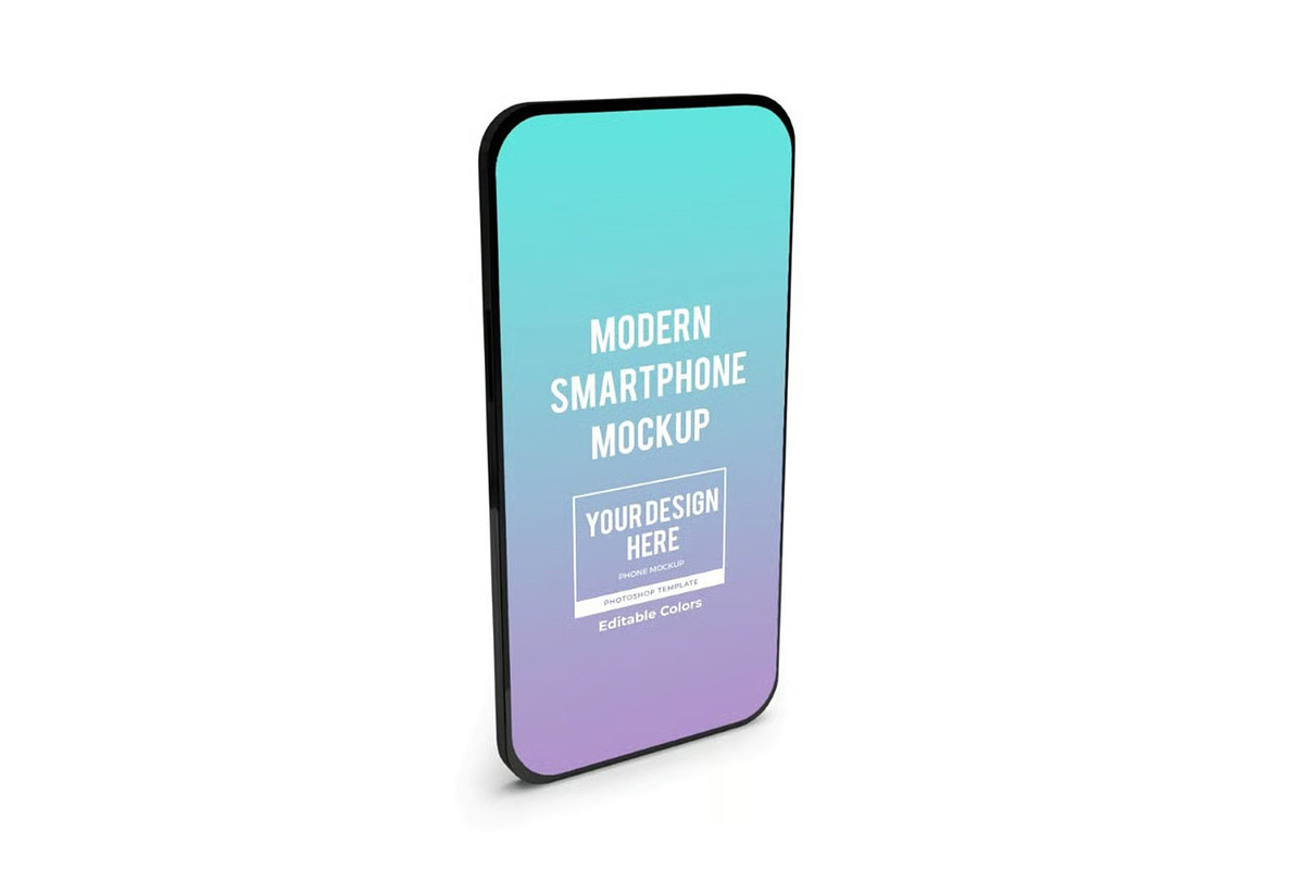 Modern Smartphone Mockup Template, an Android Mockup by DesignRushMarket (Photo 6 of 11)