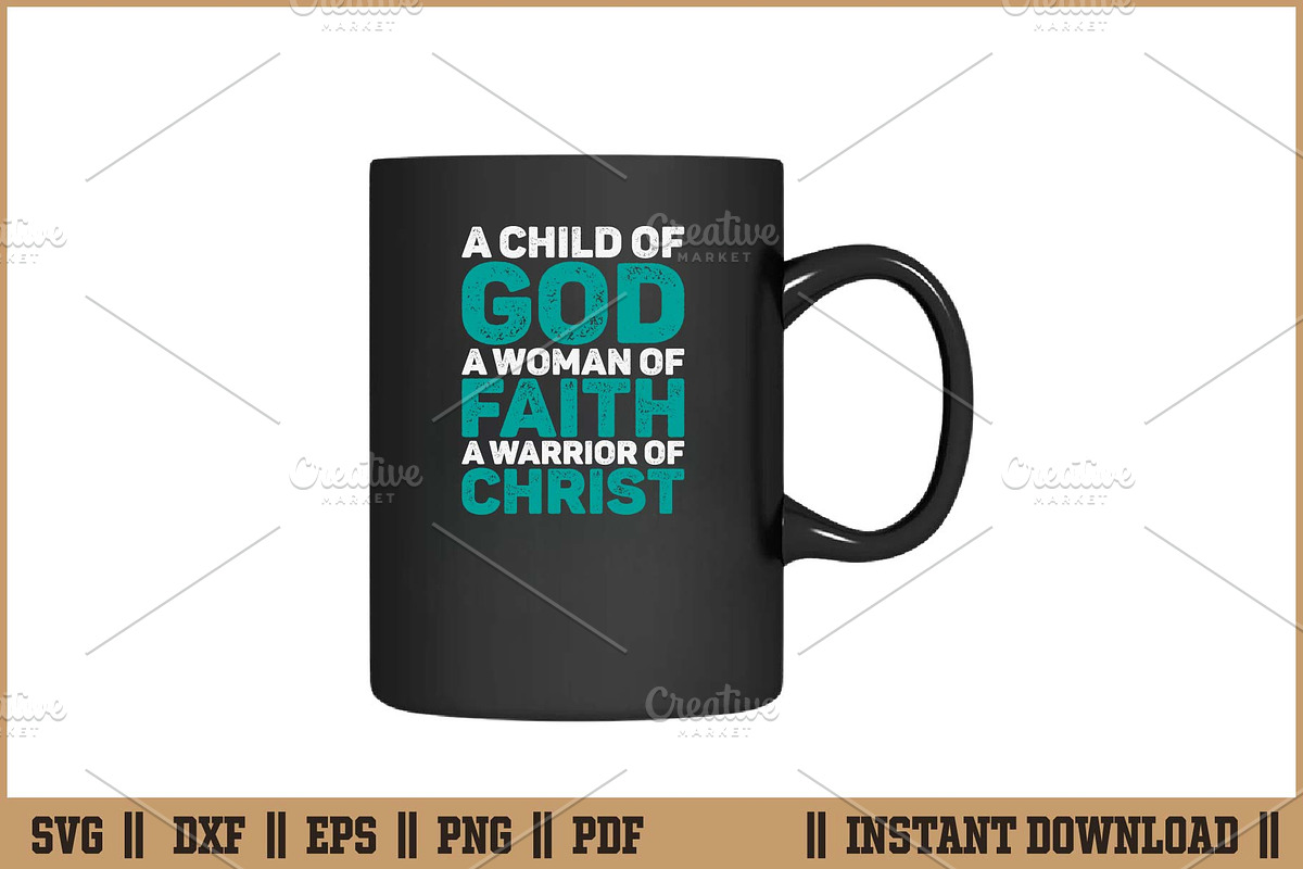 Child God Woman Faith Warrior Christ, a Seasonal Illustration by Handy Arts Studio (Photo 3 of 3)