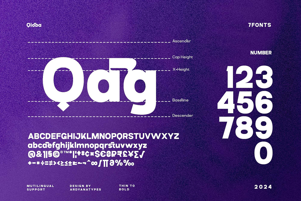 Qioba, a Sans Serif Font by Ardyanatypes (Photo 9 of 12)