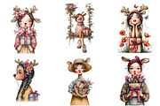 Whimsical Winter Kids Clipart, an Illustration by DreamArtGraphic (Thumbnail 5 of 5)