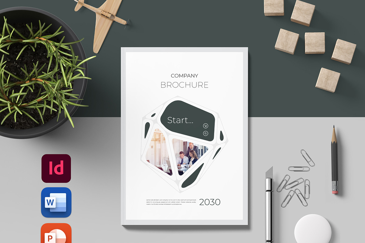 Business Company Profile Template, a Brochure Template by Taiffco (Photo 1 of 8)