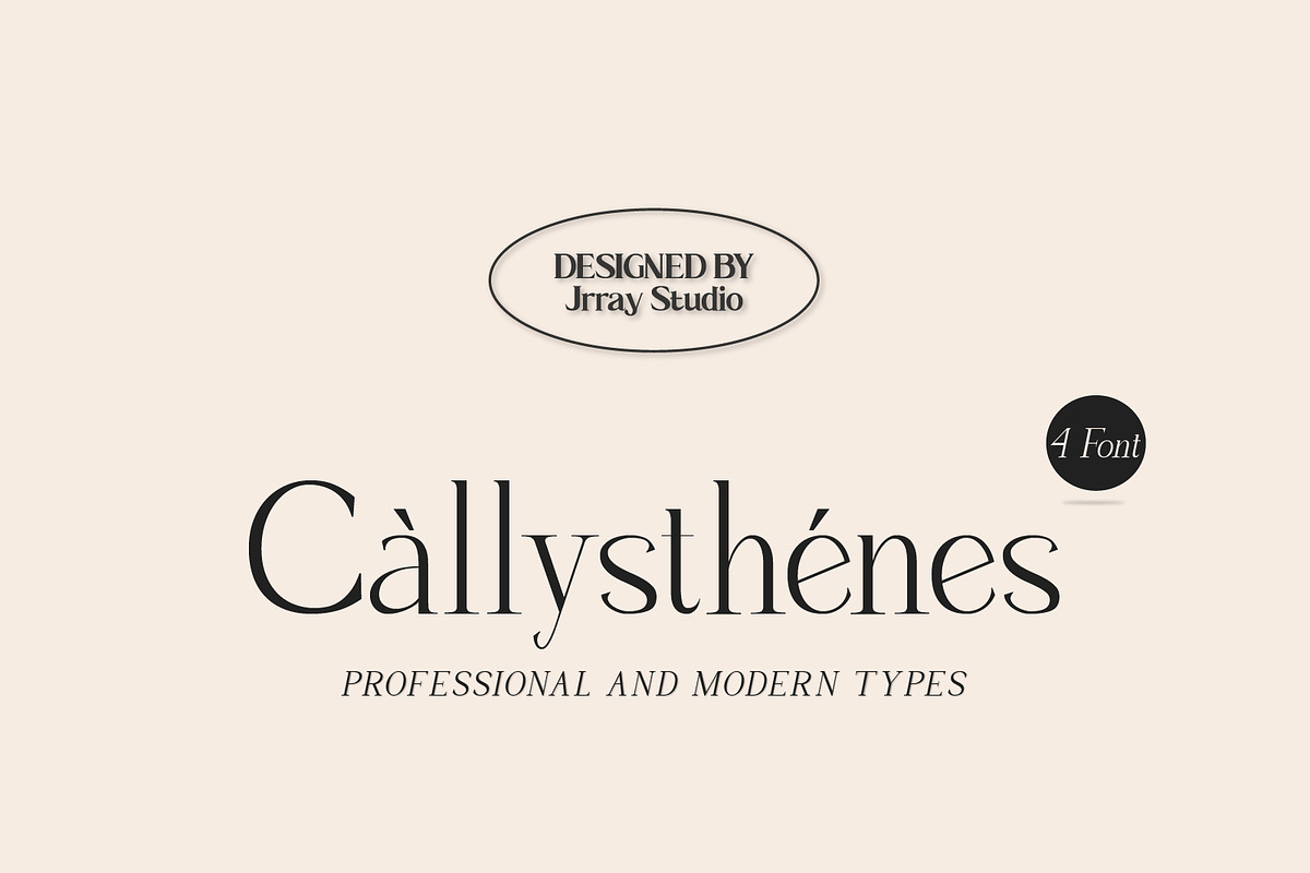Callysthenes Serif Font, a Serif Font by Jrray Studio (Photo 1 of 12)