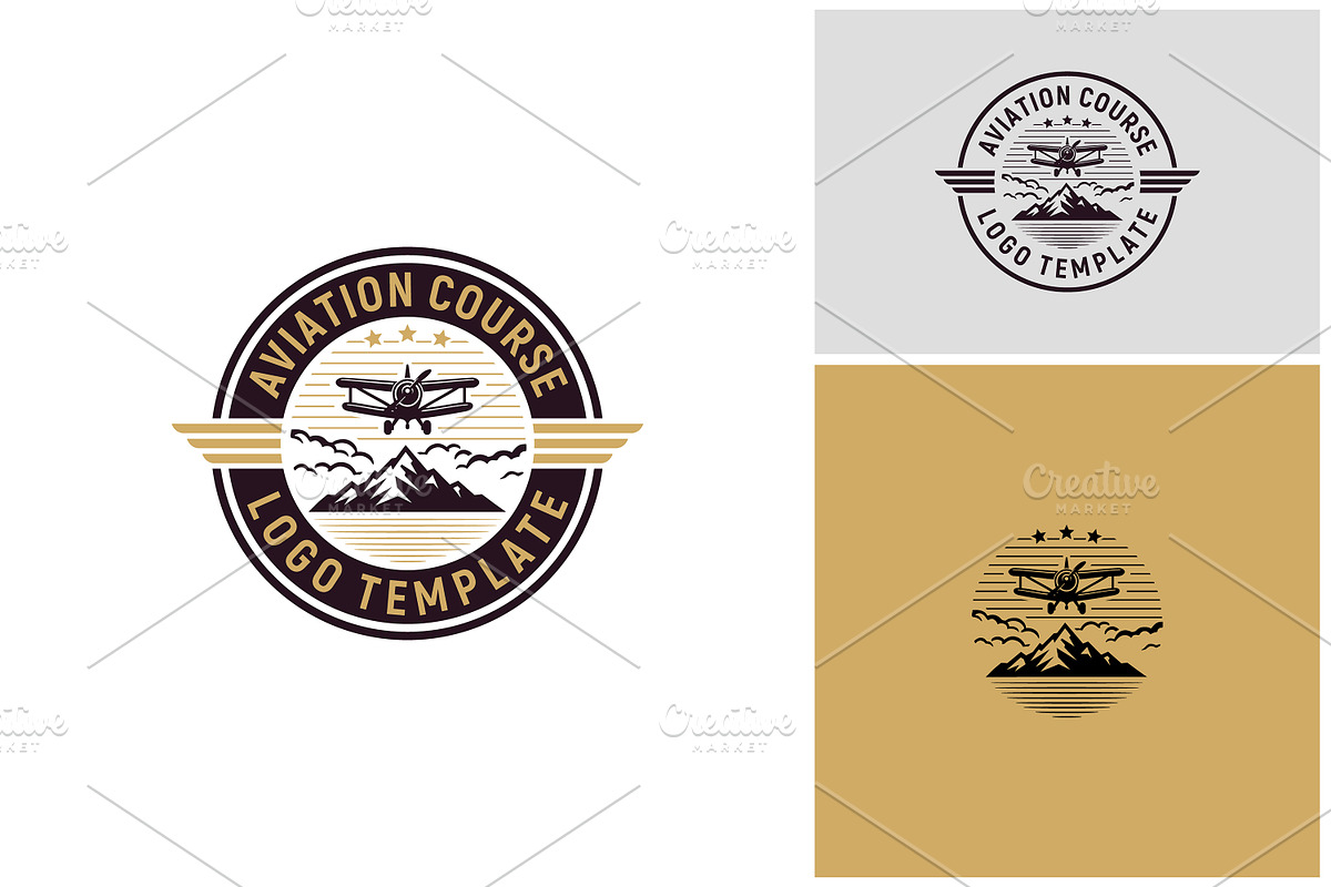 Classic Plane Mountain Aviation logo, a Branding & Logo Template by Enola99d (Photo 2 of 2)