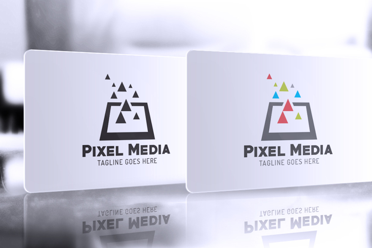 Pixel Media Logo Template, a Branding & Logo Template by GladicMonster